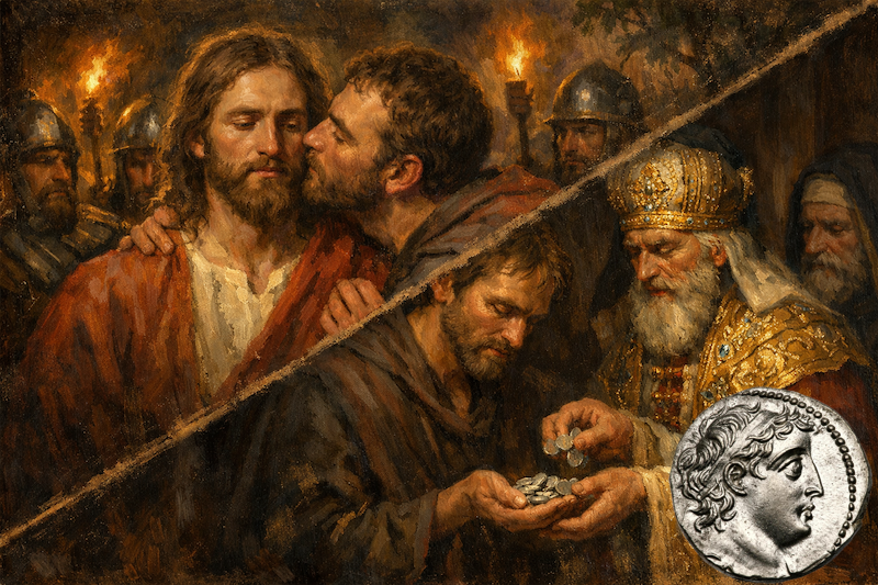 Jidáš Iškariotský a 30 stříbrných